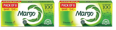 Margo Original Neem Soap | With Goodness of 1000 Neem Leaves | Infused with Vitamin E for moisturising- 125gm Pack of 16